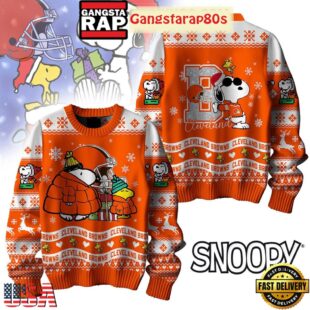 NFL Cleveland Browns x Peanuts Snoopy New 2025 Ugly Christmas Sweater