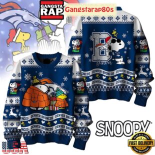 NFL Denver Broncos x Peanuts Snoopy New 2025 Ugly Christmas Sweater