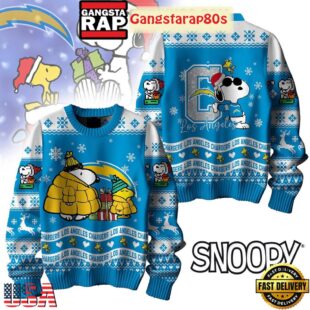 NFL Los Angeles Chargers x Peanuts Snoopy New 2025 Ugly Christmas Sweater