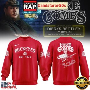 Ohio State Buckeyes x Luke Combs My Kinda Saturday Night Tour 2025 Sweatshirt