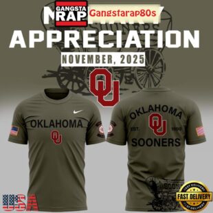 Oklahoma Sooners Military Appreciation 2025 Unisex 3D Shirt