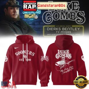 Oklahoma Sooners x Luke Combs My Kinda Saturday Night Tour Limited Edition Hoodie