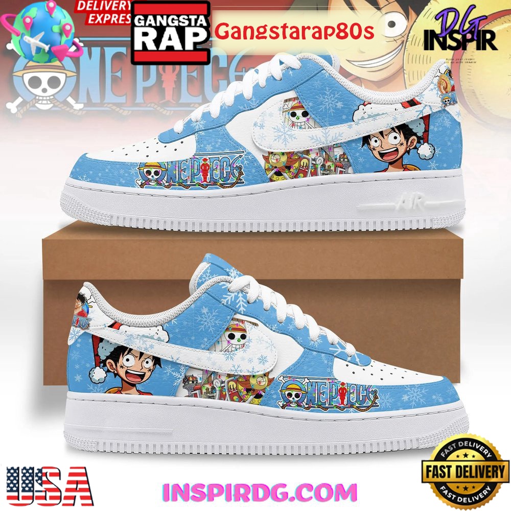 One Piece Luffy Christmas 2025 Limited Edition Nike Air Force 1 Running Sneakers Shoes One Piece Luffy Christmas 2025 Limited Edition Nike Air Force 1 Running Sneakers Shoes