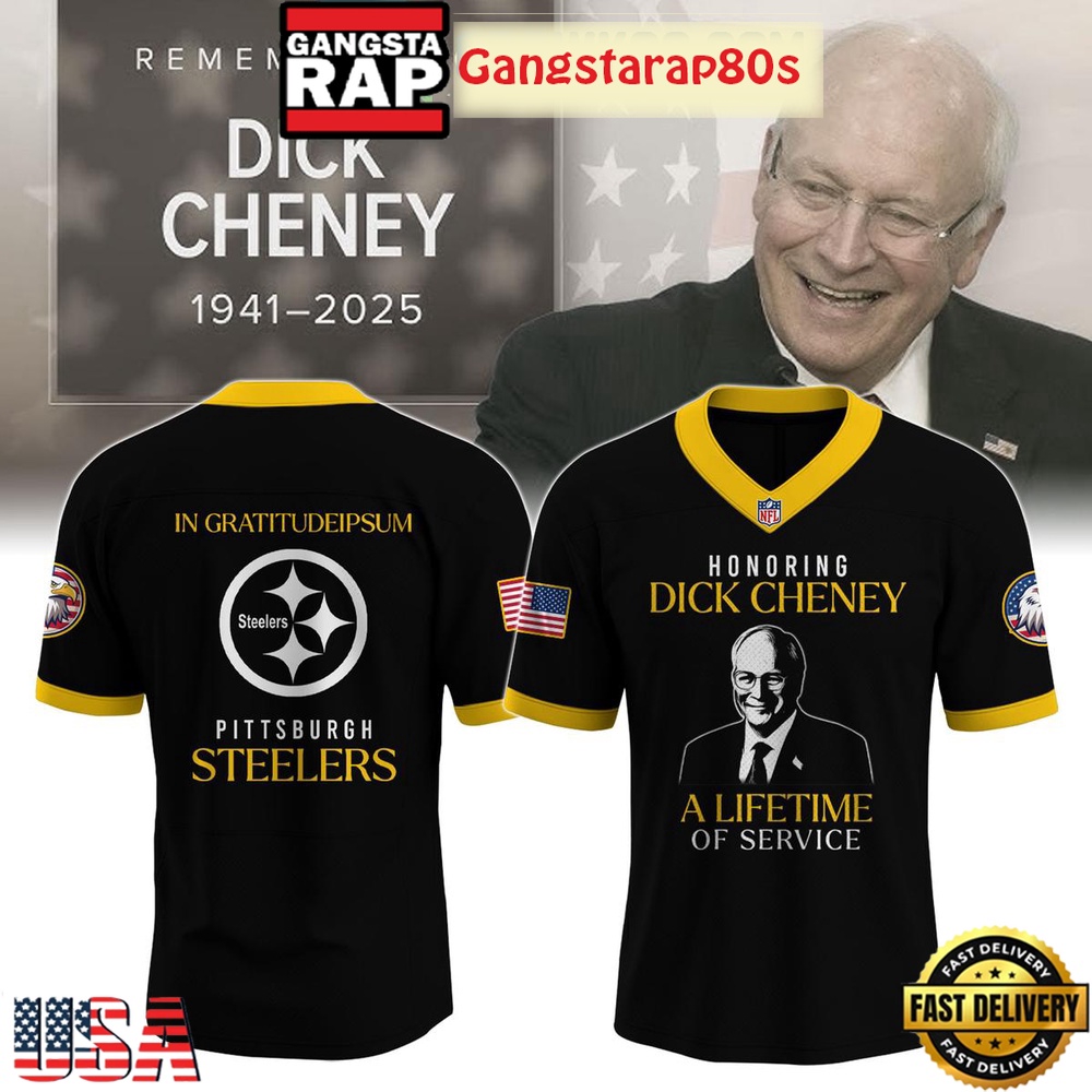 Pittsburgh Steelers Honoring Dick Cheney Tribute Football Jersey Pittsburgh Steelers Honoring Dick Cheney Tribute Football Jersey