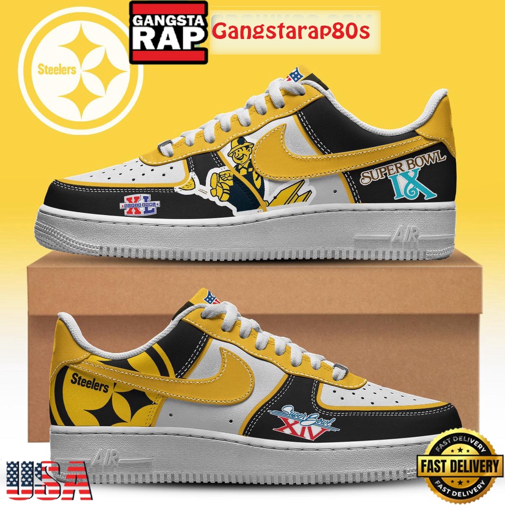 Pittsburgh Steelers Superbowl XL Memories 2026 Air Force 1 Sneakers Shoes Pittsburgh Steelers Superbowl XL Memories 2026 Air Force 1 Sneakers Shoes