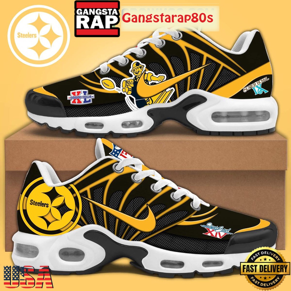 Pittsburgh Steelers Superbowl XL Memories Air Max Plus Shoes Pittsburgh Steelers Superbowl XL Memories Air Max Plus Shoes