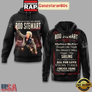Rod Stewart Live In Concert 2025 New Edition Hoodie