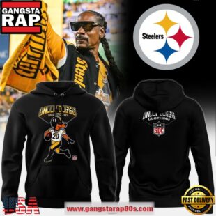 Snoopy Pittsburgh Steelers NFL 2025 Black Football Unisex Hoodie
