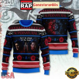 Supernatural Don’t Be Afraid Of The Dark Ugly Xmas Sweater