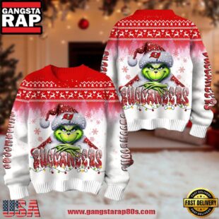 Tampa Bay Buccaneers NFL x The Grinch 2025 Edition Ugly Christmas Sweater