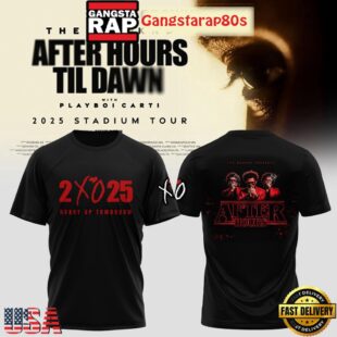 The Weeknd x Stranger Things After Hours Til Dawn Tour Shirt