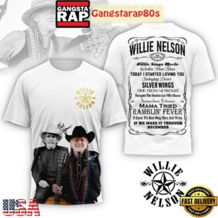 Willie Nelson If We Make It Through December 3D Shirt